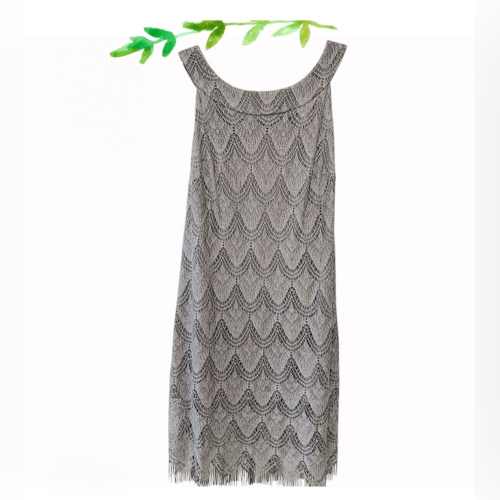 SL Fashions Metallic Lace Crochet Women’s Party Dress, 18W - Picture 1 of 6